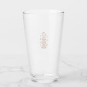 Kerstmis Hoogland Koe Stapel Vintage Gravure Des Glas (Achterkant)