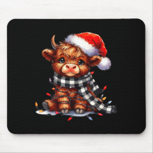 Kerstmis Hooglandrund Santa Hoed Mooey Xmas Jongve Muismat