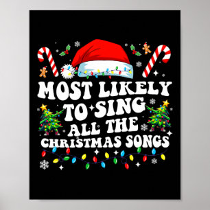 Kerstmis Hoogstwaarschijnlijk Alle Kerstliederen T Poster
