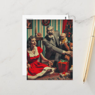 Kerstmis horror briefkaart