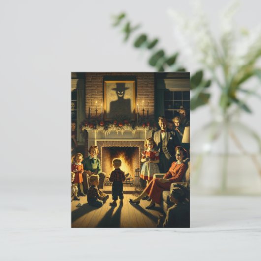 Kerstmis horror briefkaart (Staand voorkant)