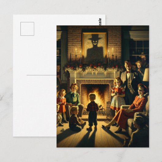 Kerstmis horror briefkaart (Voorkant / Achterkant)