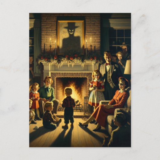 Kerstmis horror briefkaart (Voorkant)