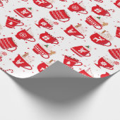 Kerstmis Hot Cocoa Inpakpapier (Hoek)