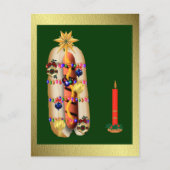 Kerstmis Hotdog Feestdagenkaart (Voorkant)