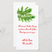 Kerstmis houdt van liefhebben en True. Vakantiekaa Feestdagenkaart (Voorkant / Achterkant)