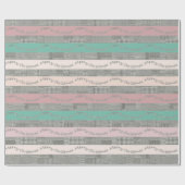 Kerstmis Houndstooth Patroon, Strepen Cadeaupapier (Vlak)