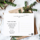 Kerstmis Hout Roestige Touw Foto Collage Feestdagenkaart