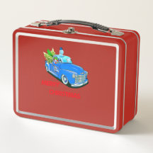 Kerstmis Houten Truck Boom Cadeau Voor Kerstmis Va