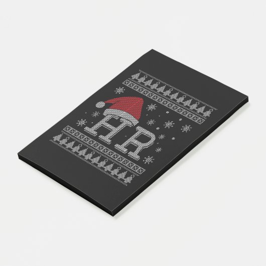 Kerstmis HR Holiday Funny Human Resources Xmas Post-it® Notes (Schuin)