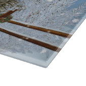 Kerstmis, Huis in Snowy Winter Scene Snijplank (Hoek)