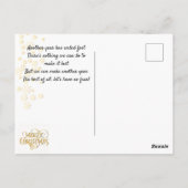 Kerstmis. Huisdier. Cute puppy.  Briefkaart (Achterkant)