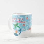 Kerstmis Huisdier Vis Plastic Zak Hulst Rode Besse Koffiemok (Voorkant links)