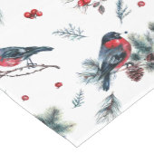 Kerstmis hulst en bullfinch patroon medium tafelloper (Hoek)