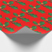 Kerstmis Hulst Inpakpapier (Hoek)