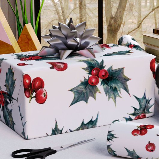 Kerstmis Hulst Inpakpapier