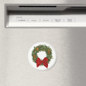 Kerstmis Hulst Krans Magneet (Insitu (Vaatwasser))