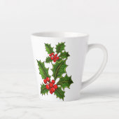 Kerstmis Hulst Latte Mok (Rechts)