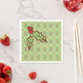 Kerstmis Hulst Papieren Servetten  (Insitu)