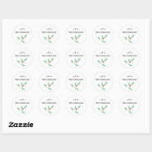 Kerstmis Hulst Ronde Sticker (Vel)