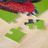 Kerstmis: Humbug French Bulldog Puzzle Legpuzzel (Zijkant)