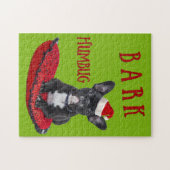 Kerstmis: Humbug French Bulldog Puzzle Legpuzzel (Horizontaal)