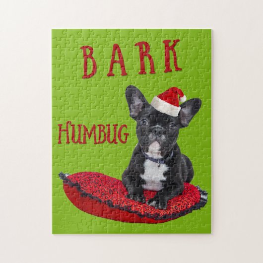Kerstmis: Humbug French Bulldog Puzzle Legpuzzel (Verticaal)