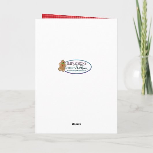 Kerstmis, Humor, Beet in het Man van de Peperkoek Kaart (Achterkant)