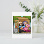 Kerstmis Humor Briefkaart (Staand voorkant)