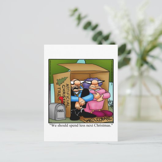 Kerstmis Humor Briefkaart (Staand voorkant)