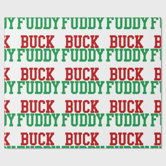 Kerstmis humor cadeaupapier (Vlak)