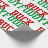 Kerstmis humor cadeaupapier (Hoek)