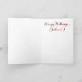 Kerstmis Humor: Stop gevechten en reconcile Funny Feestdagen Kaart (Binnen)