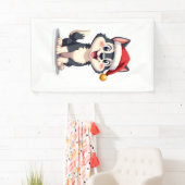 Kerstmis Husky Hondenliefhebber Malamute (2) Spandoek (Insitu)