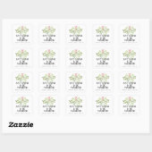 Kerstmis Huwelijksfeest Vierkante Sticker (Vel)