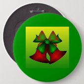 Kerstmis I Ronde Button 6,0 Cm (Voorkant /achterkant)