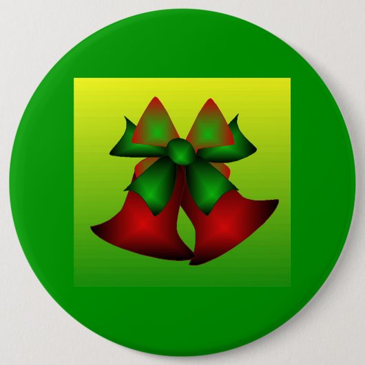Kerstmis I Ronde Button 6,0 Cm (Voorkant)