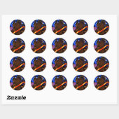 Kerstmis I van Teddys Ronde Sticker (Vel)