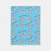 Kerstmis Ibizan Hound Fleece Blanket (Voorkant)
