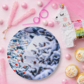 Kerstmis Idyll aantrekkelijk Papieren Bordje (Feest)