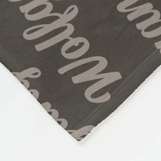 Kerstmis: Ierse Wolfhound met Dog's naam Fleece Deken (Hoek)