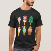 Kerstmis Ijs Kerstman Vrienden Kerstmis Kinder T-shirt (Voorkant)