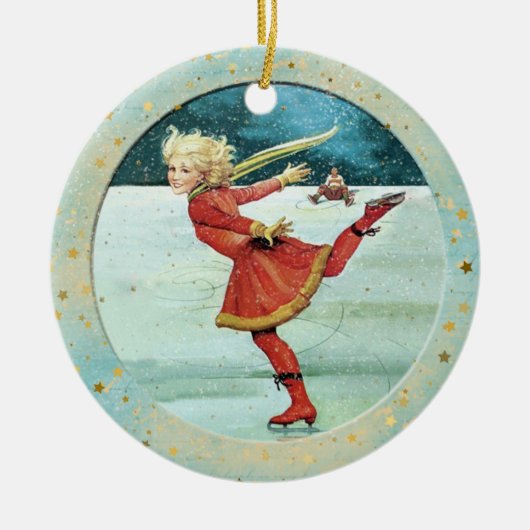 Kerstmis ijsberen keramisch ornament (Voorkant)