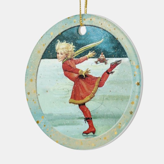 Kerstmis  ijsberen keramisch ornament (Links)