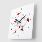 Kerstmis Ijsberen Wandklok (Hoek)