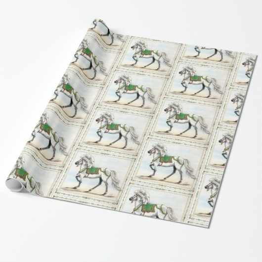 Kerstmis IJslands Cadeaupapier (Uitgerold)