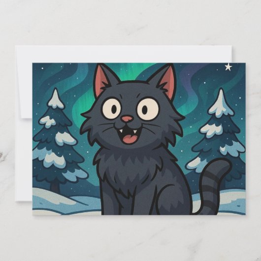Kerstmis IJslandse Joekal Bedankkaart (Voorkant)