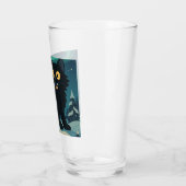 Kerstmis IJslandse Kerstkat met Noorderlicht Glas (Links)