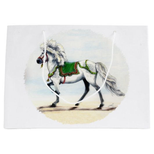 Kerstmis IJslandse paard Groot Cadeauzakje (Voorkant)