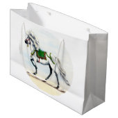 Kerstmis IJslandse paard Groot Cadeauzakje (Voorkant Gekanteld)